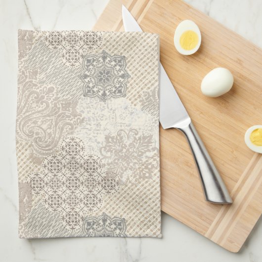 All-Over Print Schort Theedoek (Quarter Fold)