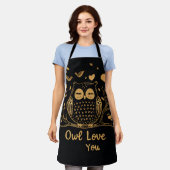 All-over print Schort uil zwart goud (Gedragen)