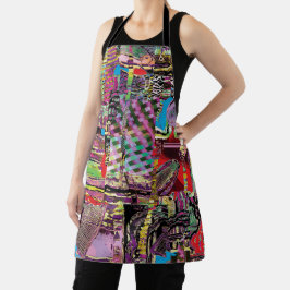 All‑Over Print Schort – Urban Fractals