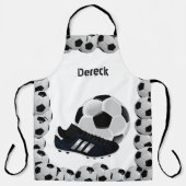 All Over Print Schort Voetbal Sport Zwart-wit (Voorkant)