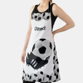 All Over Print Schort Voetbal Sport Zwart-wit (Insitu)