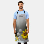 All Over Print Schort Zonnebloem Bloemen Polar Bee (Gedragen)