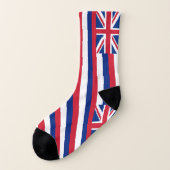 All Over Print Socks met vlag van Hawaïi Sokken (Links - buitenkant)