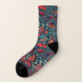 All-Over-Print Socks voor japanse stijl Sokken (Links - buitenkant)