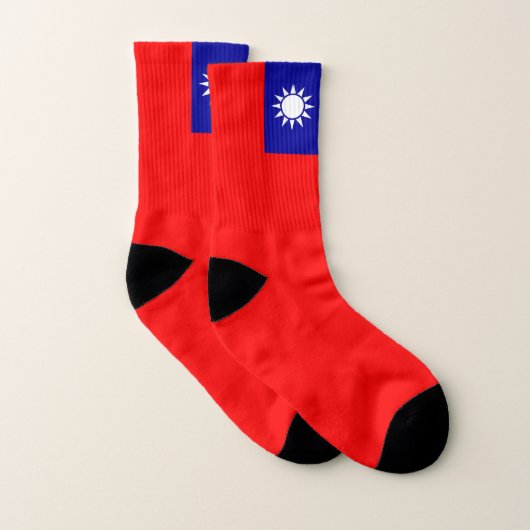 All Over Print Sokken met Taiwanese vlag (Paar)