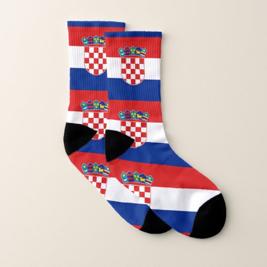 All Over Print Sokken met Vlag van Kroatië (Paar)