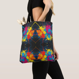 All over print splatter vrouwen Canvas tas