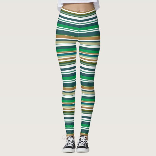 All-over print Striped Leggings (Voorkant)
