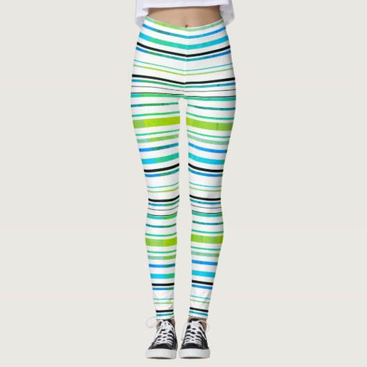 All-over print Striped Leggings (Voorkant)