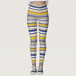 All-over print Striped Leggings
