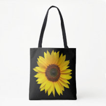All-Over Print Sunflower Canvas tas