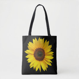 All-Over Print Sunflower Canvas tas