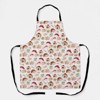 All-over Print Sushi Pattern Schort
