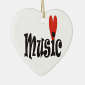 All-Over-Print T-Shirt van de liefdesmuziek Keramisch Ornament (Rechts)