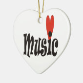 All-Over-Print T-Shirt van de liefdesmuziek Keramisch Ornament (Links)