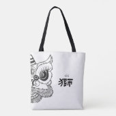 All-Over-Print Tas, schouder Tas | Lion Dance (Achterkant)