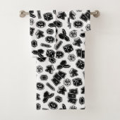 All-Over-Print Towel set voor toetsenbordspelpatro Bad Handdoek (Insitu)