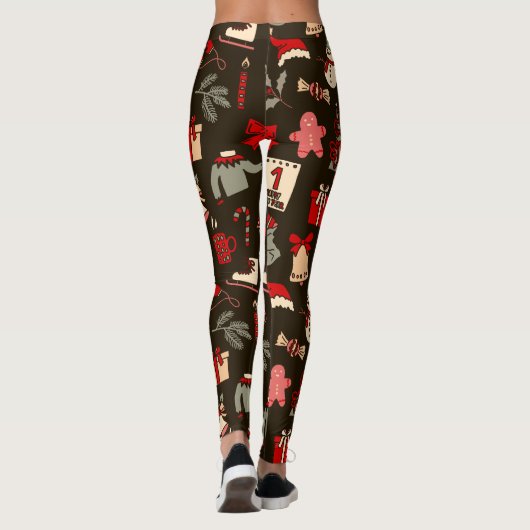 All Over Printed Christmas Leggings (Achterkant)