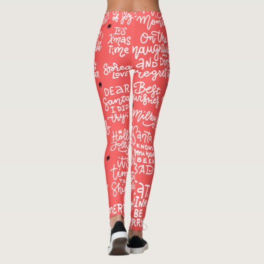 All Over Printed Christmas Leggings (Achterkant)