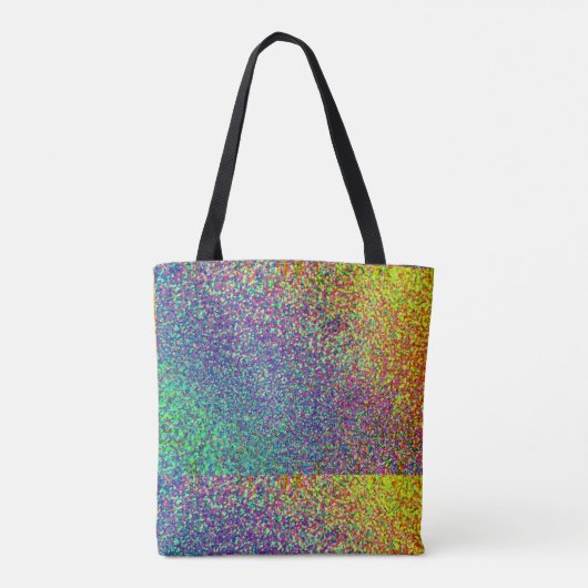 All-Over Rainbow Confetti Tote Bag (Achterkant)