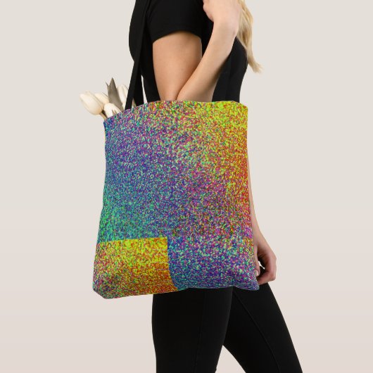 All-Over Rainbow Confetti Tote Bag (Dichtbij)