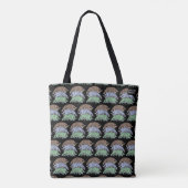 All-Over Tote - 3 Pill Bugs (patroon zwart) Bag (Achterkant)
