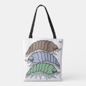 All-Over Tote - 3 Pissebedden (wit) Bag (Achterkant)