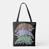 All-Over Tote - 3 Pissebedden (zwart) Bag (Achterkant)