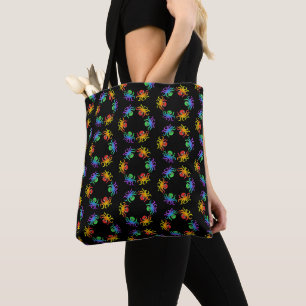 All-Over Tote - Gradient Octopus (patroon zwart) Bag