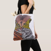 All-Over Tote - Grote Katachtigen (wit) Bag (Dichtbij)