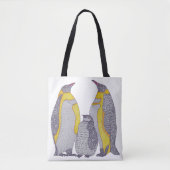 All-Over Tote - Pinguïnfamilie (wit) Bag (Voorkant)
