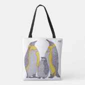All-Over Tote - Pinguïnfamilie (wit) Bag (Achterkant)