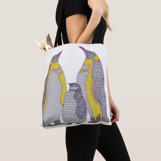 All-Over Tote - Pinguïnfamilie (wit) Bag (Dichtbij)