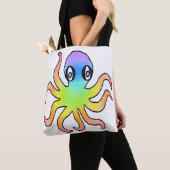 All-Over Tote - Regenbocht Octopus (wit) Bag (Dichtbij)