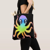 All-Over Tote - Regenbocht Octopus (zwart) Bag (Dichtbij)