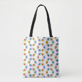 All-Over Tote - Verlopende Octopus (patroon wit) Bag (Voorkant)