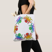 All-Over Tote - Verlopende Octopus (wit) Bag (Dichtbij)