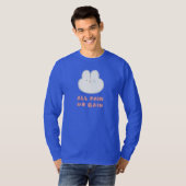 All Pain No Gain - Uitsnijdbare lange mouw T-shirt (Voorkant volledig)
