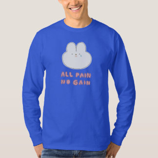 All Pain No Gain - Uitsnijdbare lange mouw T-shirt