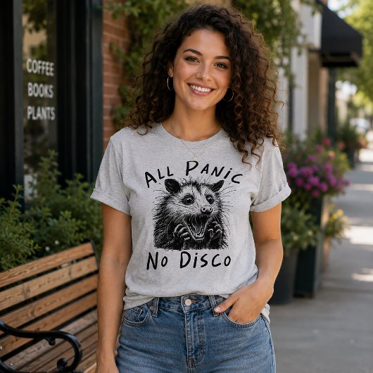 All Panic No Disco Wilde Opossum Tri-Blend Shirt