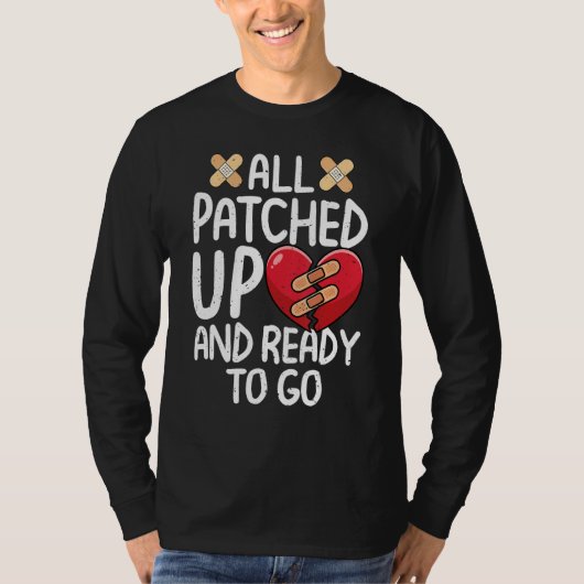 All Patched Up Open Heart Surgery Recovery Survivo T-shirt (Voorkant)