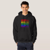 All Places Should Be Safe Spaces Gay Pride Ally LG Hoodie (Voorkant volledig)