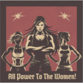 All Power To The Women Sticker (Voorkant)