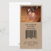 All Purpose Holiday-fotokaart Feestdagenkaart (Voorkant / Achterkant)