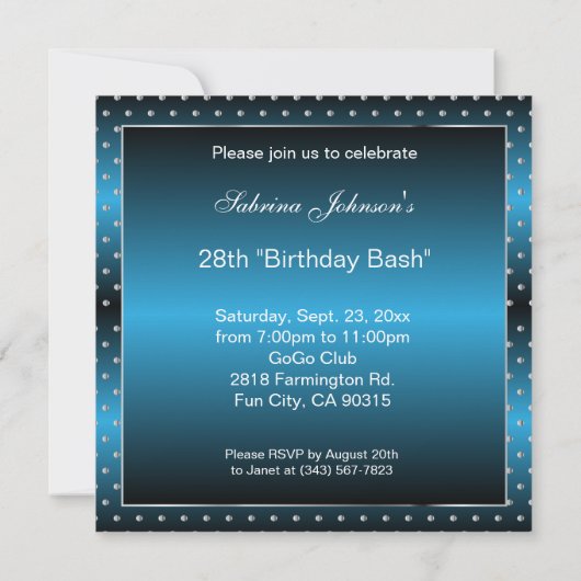 All Purpose Party-viering | DIY-tekst Kaart (Achterkant)