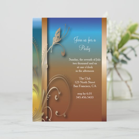 All Purpose Party-viering | DIY-tekst Kaart (Staand voorkant)