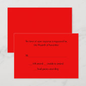 All Purpose Red-reactiekaart RSVP Kaartje (Voorkant / Achterkant)