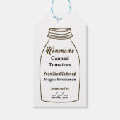 All-purpose Rustic Brown Canning Jar Hang Label Cadeaulabel (Voorkant)