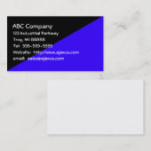 All Purpose Visitekaartje Zwart en Royal Blue (Voorkant / Achterkant)