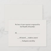 All Purpose Winter White-reactiekaart RSVP Kaartje (Voorkant / Achterkant)